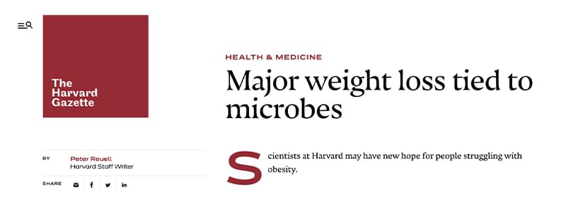 Major weight loss tied.